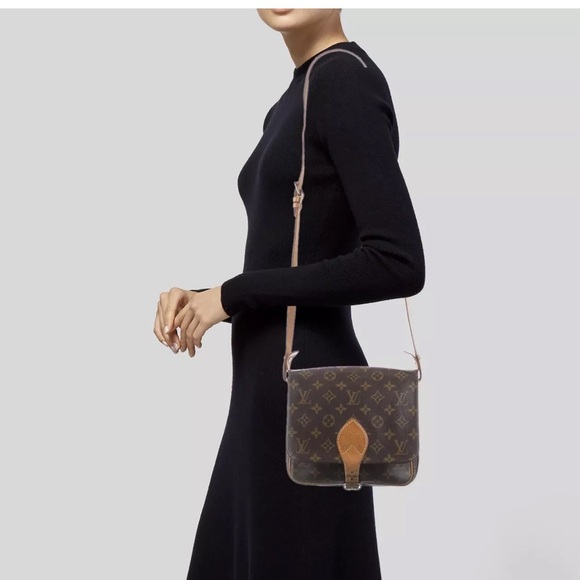 LOUIS VUITTON CARTOUCHIERE MM SHOULDER BAG MONOGRAM M51253 8906SL KK33667 - Picture 9 of 9